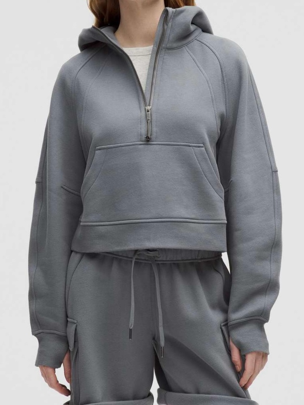 lululemon Scuba Oversized Half-zip Hoodie in Solar Gray